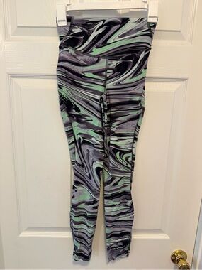 lululemon athletica Mint Green, Lavender & Black Swirl Leggings